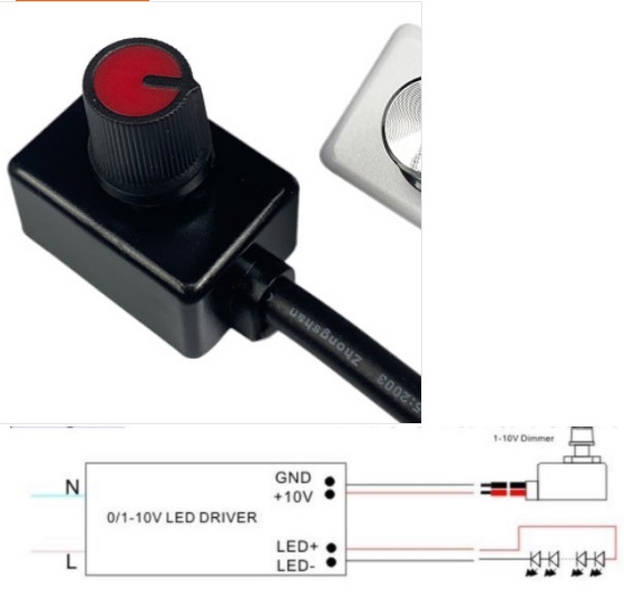0-10V Dimmer IR Remote 110V 220V LED Strip Dimming Switch Controller Knob  Triac SCR E27 GU10 Dimmable Bulb/spotlight/Downlight