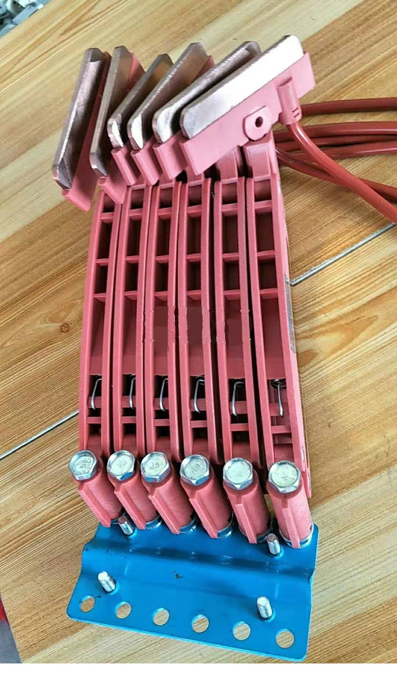 (image for) 100A 3P, 4P, 6P Current collector for Seamless Conductor Rail System using Seamless Conductor bar, Isulator conductor rail