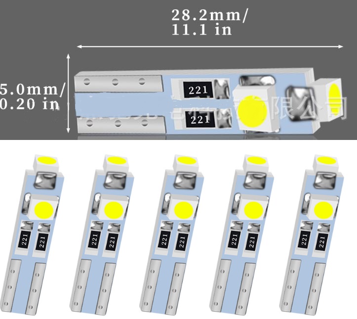 (image for) 0.48W 74 dashboard led bulb 12v 24V track automotive panel light bulbs, Twist Socket Automotive Instrument Panel Gauge Light Cluster Shift Indicator Interior Bulbs