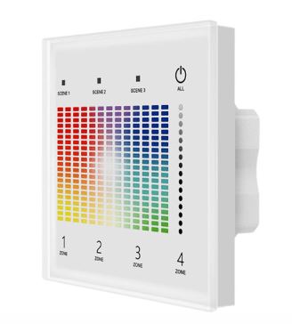(image for) RF Wall LED Touch Panel Master Controller for dali compatible light fittings, dali light system