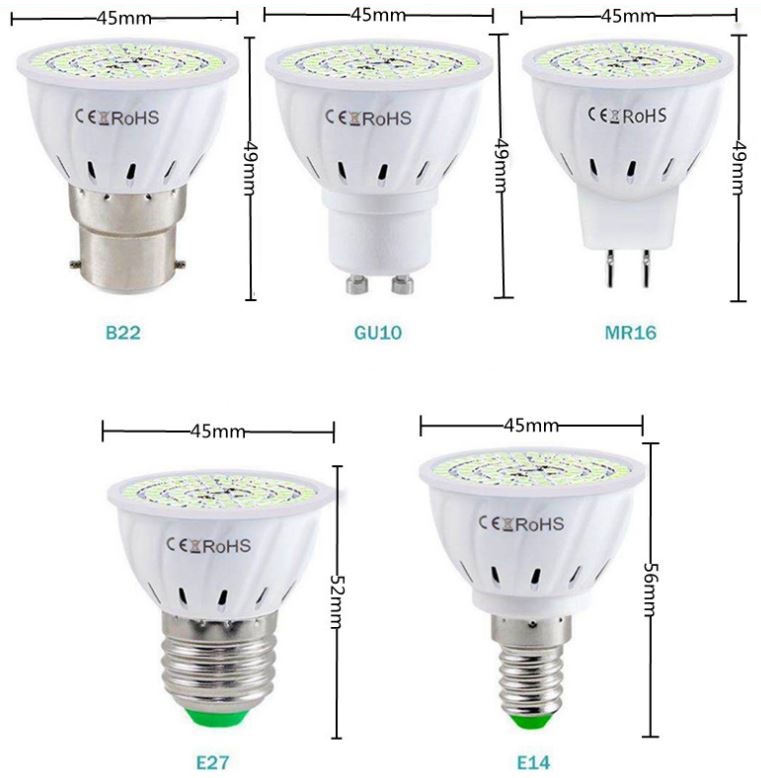 (image for) UV-C LED spotlight bulb, 8W led UV-C UVC disinfection light bulb UV-C LED bulb using 260nm~285nm UVC LED chip 110v 220v