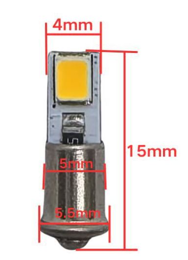 (image for) Midget flange led replacement parts, Midget flange, Yellow light on dashboard, Green light symbol on dashboard. Instrument cluster Light Bulbs 790879, 790876, 790877 330 , #382 , #394, ge 327