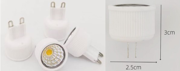(image for) 3W G4 Ceramic COB LED spotlight, G9 COB LED spotlight, LED replacement bulb, Xenon replacement bulbs or Halogen bulbs respectively
