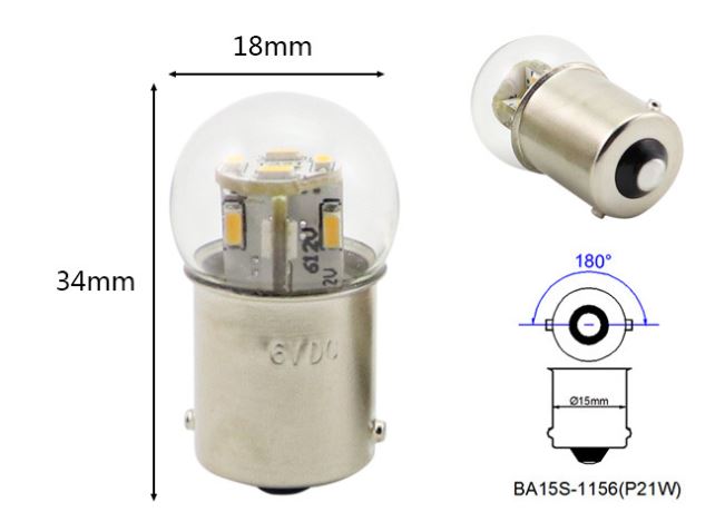 (image for) G6 LED Miniature Lamps, replacement instrument cluster bulb of #1251, #1224, #623, #624, #303, #64, 67, #81, #89, #90, PHILIPS 631 LongerLife Miniature Bulb, R5w Standard Halogen bulb