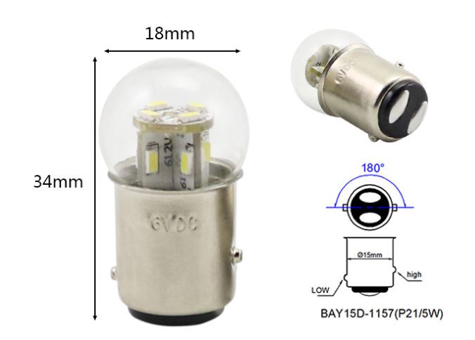 (image for) G6 LED Miniature Lamps, replacement instrument cluster bulb of #1251, #1224, #623, #624, #303, #64, 67, #81, #89, #90, PHILIPS 631 LongerLife Miniature Bulb, R5w Standard Halogen bulb