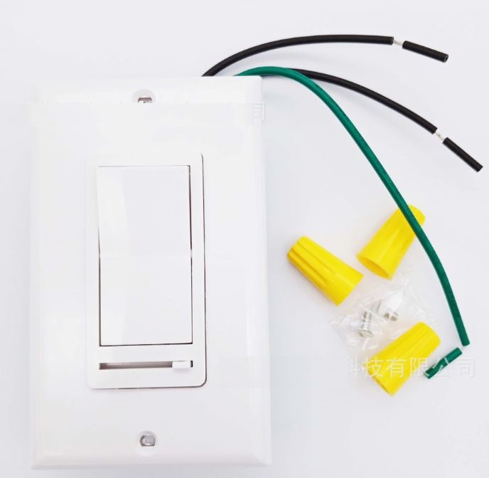 (image for) Slide SCR dimmer wall switch with UL CUL listed application for 3~200W/AC 120V LED bulb or 15~600 watt incandescent bulb