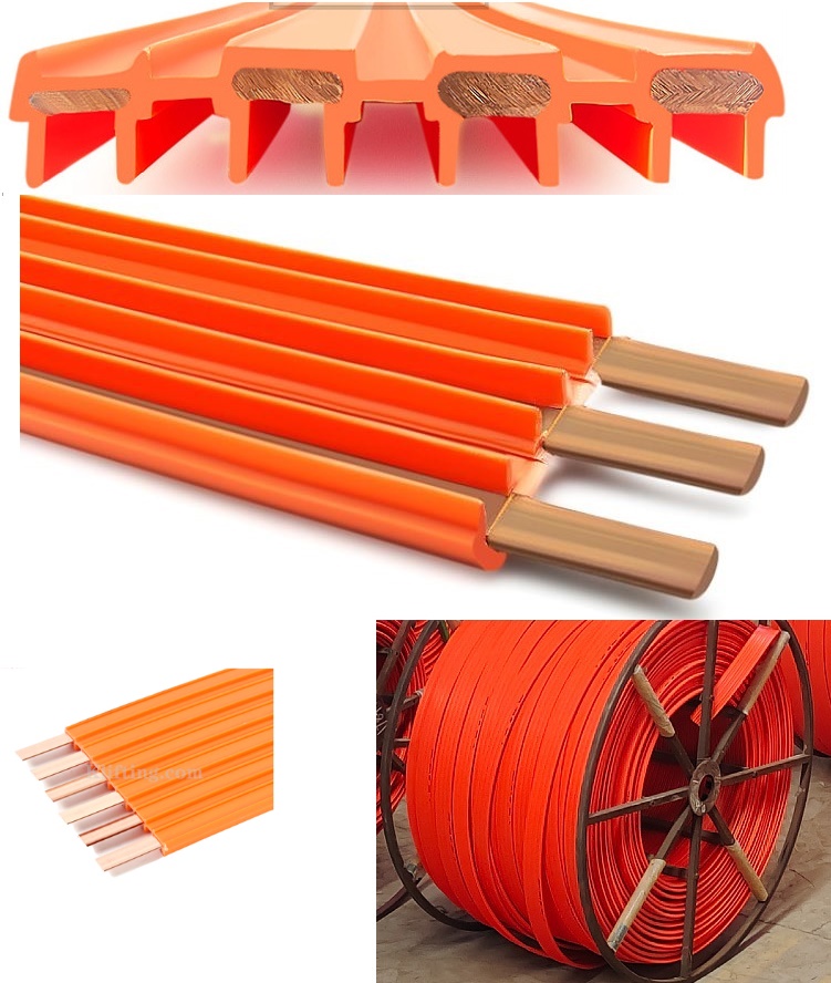 (image for) 10mm² 3P, 4P, 6P Seamless Conductor bar, Isulator conductor rail 3P, 4P, 6P for Seamless Conductor Rail System